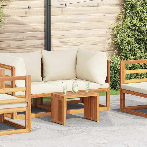 vidaXL Garten Beistelltisch Braun 50 x 32,5 x 35 cm Teak-Massivholz, 42006353