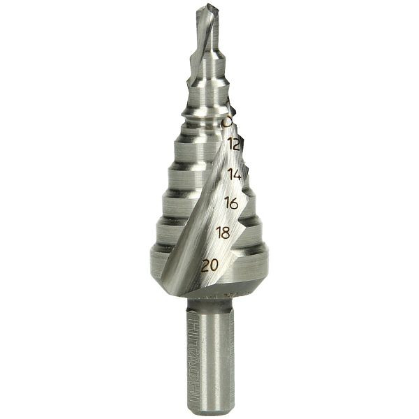 HiKOKI Stufenbohrer HSS 4 - 20 mm, Spiralnut, 780107