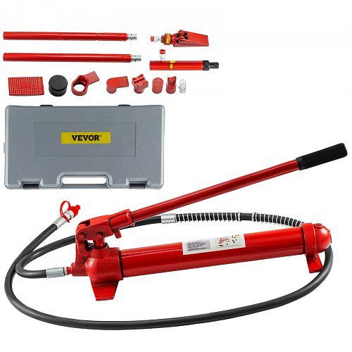 VEVOR 1,4M Karosseriepresse Hydraulischer Karosserie Richtsatz Ausbeulsatz 12 Tonnen, GJ2M12TYYFLD00001V0