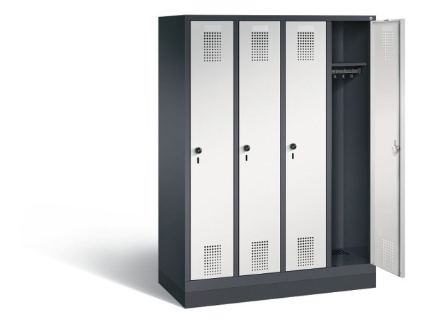 C+P Spind Evolo, H1600xB1190xT500mm, Farbe: Schwarzgrau / Lichtgrau, 480206-40 S10081