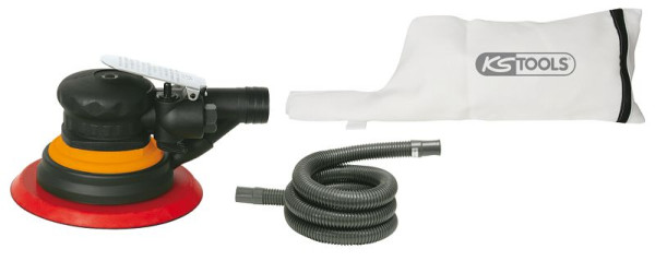 KS Tools Feinschliff-Druckluft-Excenterschleifer mit Staubabsaugung, 515.3061