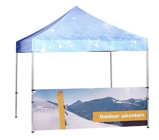 Showdown Displays Zelt Alu Halbwand Druck 3 x 4,5 Meter Einseitig, T4,5-GHW