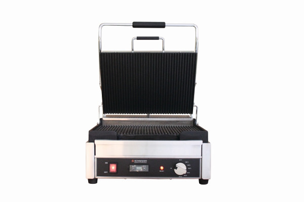 Schneider Kontaktgrill groß - gewellt / gewellt, Grillfläche: 29 x 38 cm, Außenmaße: 41x52x27 cm, 150920