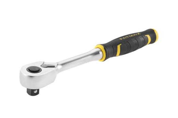 Stanley FATMAX 1/4" High Perfomance Umschaltknarre, 120 Zähne, mit Bi-Material Griff für Kontrolle und Komfort, FMMT82676-0