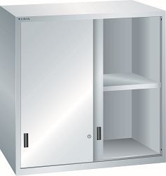 LISTA Aufsatzschrank 54x36E (BxTxH) 1023x725x1000mm KEY Lock, Lichtgrau, Schiebetür, Vollblechtür, 62.643.020