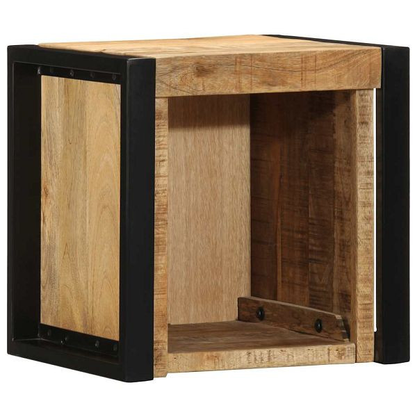 vidaXL Nachttisch 40x35x40 cm Raues Mango-Massivholz, 4015957