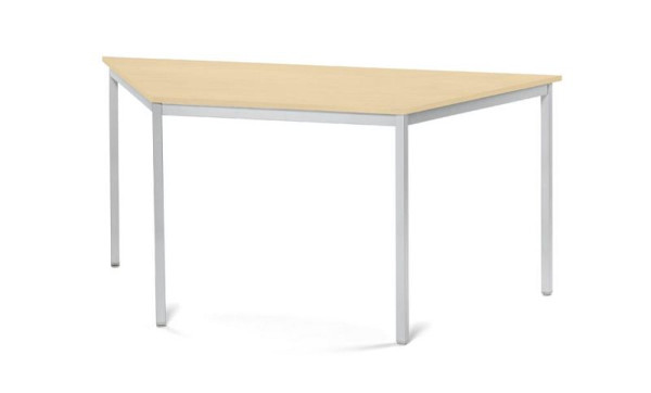 Deskin Konferenztisch PROFI MODUL, Platte Ahorn, Gestell Alusilber RAL 9006, B 1600/800 x T 690 x H 728 mm, 359405