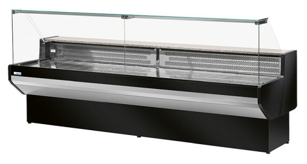 NordCap COOL-LINE-Freikühltheke PATAGONIA 100 ST BLACK statische Kühlung, mit gekühltem Unterbau, 1 Tür, 506110100