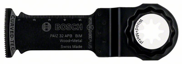 Bosch BIM Tauchsägeblatt PAIZ 32 APB, Wood and Metal, 60 x 32 mm, 10er-Pack, 2608664493