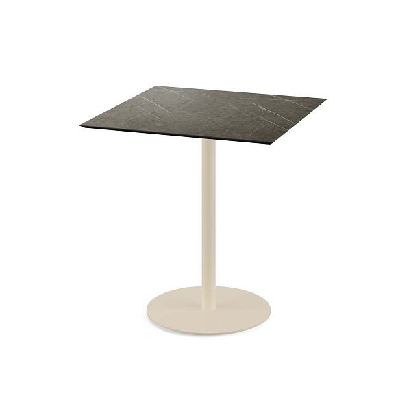Feros Urban Terrassentisch Sand gestell + Midnight Marble HPL 70x70 cm, 130031677