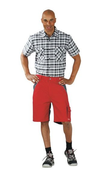 Planam Plaline Shorts, rot/schiefer, Größe 4XL, 2547068