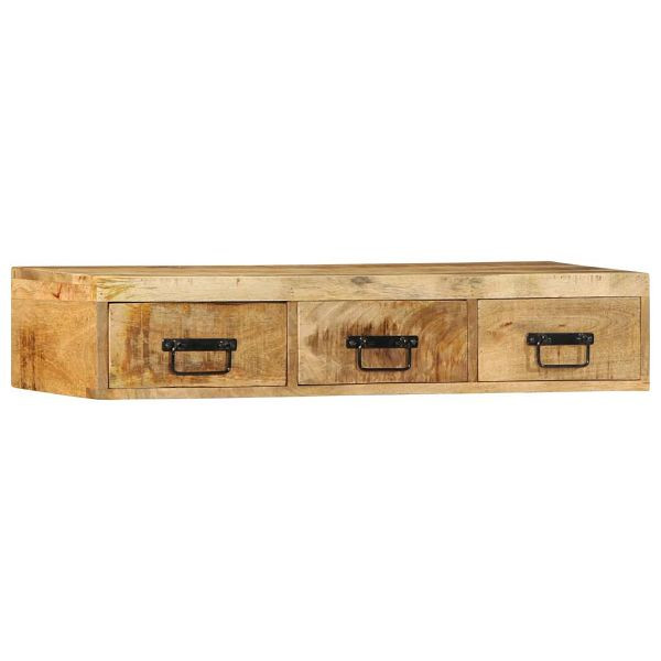 vidaXL TV-Wandschrank 100x30x19 cm Raues Mangoholz, 4017464