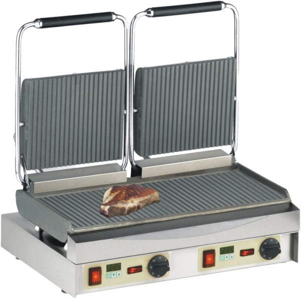 Neumärker Kamtschatka-Grill, oben + unten geriffelt, mit Digitaltimern, 11-80422DT