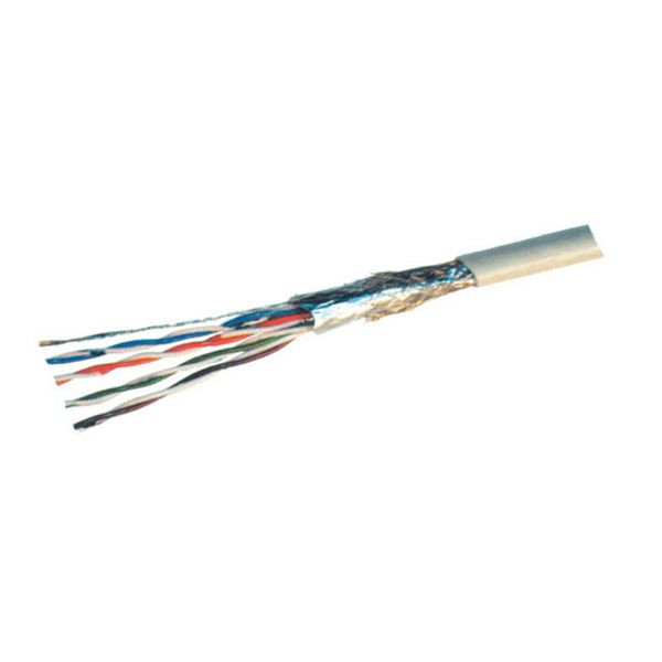 S-Conn Patchkabel, cat 5e, SF/UTP, ALU Folie und Geflechtschirmung, Halogenfrei, 100,0m, 75205-100HSP