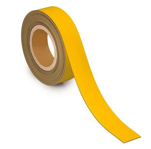 MAUL Kennzeichnungsband magnetisch, 10 m x 40 mm x 1 mm, gelb, 307937
