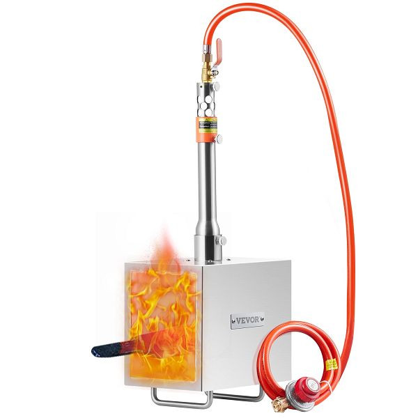 VEVOR Tragbare Propan-Schmiede 1 Brenner Schmelzofe Kit Quadratisch 1427°C, FXDZL1GSYDGX4GE74V0