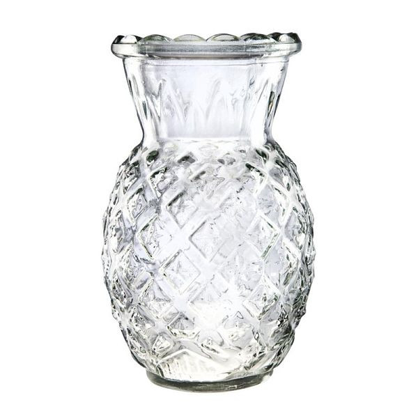 Utopia Hawaii Ananasglas 570 ml (6 Stück), verbreiterter strukturierter Rand, DA139
