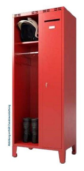 Eurobox Feuerwehrschrank, Single, 1x Tür j1, 1,800x600(400+200)x500mm mm, 1 Abteil, 2040-060101