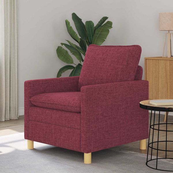 vidaXL Sofa Weinrot 76 x 81 x 87,5 cm Stoff, 42028750