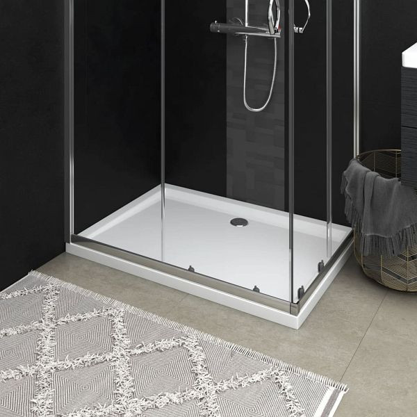 vidaXL Duschtasse ABS Rechteckig Weiß 80x110 cm, 148909