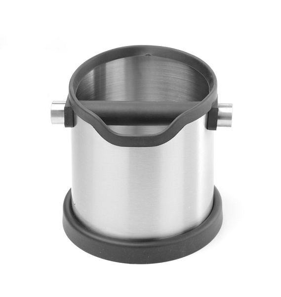 Hendi Kaffeesatz-Abklopfbehälter, rund, Edelstahl, 208618