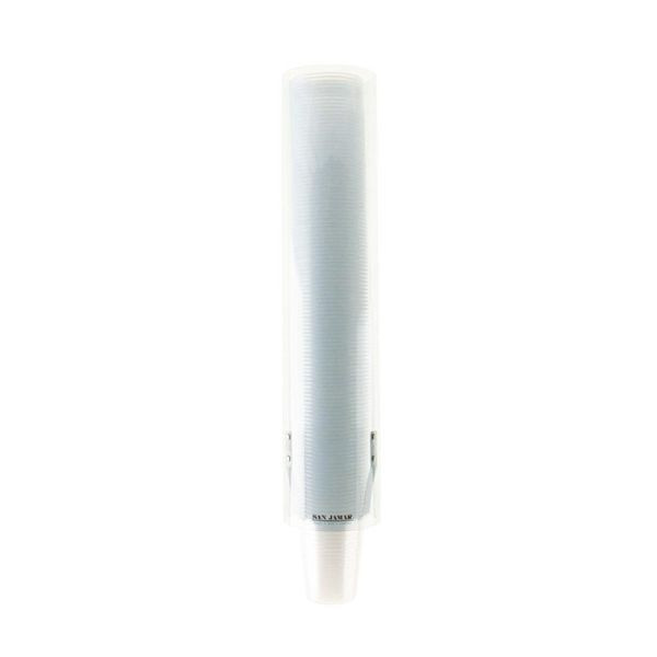 San Jamar Becherspender, für 12cl-/30cl-Becher, geeignet für verschiedene Becher mit flachem Boden, CF668