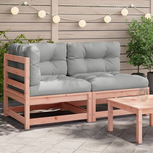 vidaXL Gartensofa mit Kissen 2-Sitzer Massivholz Douglasie, 838123