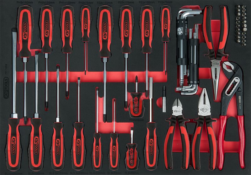 KS Tools Kupplungsgeberzylinder-Zange – 290 Mm, Für Pedallager & Kolbenstange, Einfache Montage/Demontage