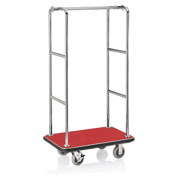 WAS Gepäckwagen, 90 x 60 x 177 cm, silberfarben, Edelstahl, 4425901