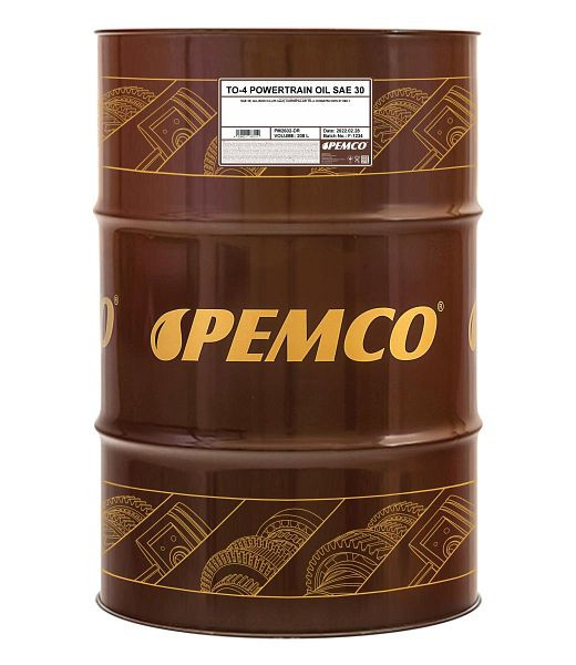 PEMCO Getriebehydraulik-Mineralöl 2602 TO-4 Powertrain Oil SAE 30, VE: 208 l, PM2602-DR