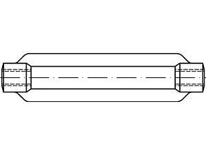 Spannschlossmuttern DIN 1480 Stahl SP M 16 / 170 feuerverzinkt, Gewindetoleranz 6H VE=S