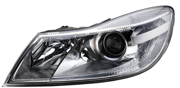 HELLA Halogen/FF/DE-Hauptscheinwerfer, für u.a. Skoda Octavia II (1Z3), für Rechtsverkehr, links, 1EL 247 052-251