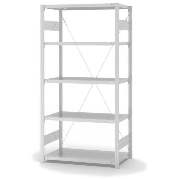 hofe Hygienic Grundregal, zerlegt, 5 Böden 2000 x 500 x 1000 mm, Hygienic Beschichtung in weiß (ähnlich RAL 9010 reinweiß), HKG20510HYG