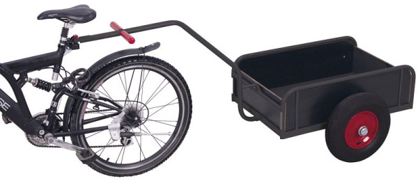 VARIOfit Fahrradanhänger mit Bordwand, Ladefläche: 765 x 435 mm, RAL 7016 anthrazitgrau, zu-1390/AG