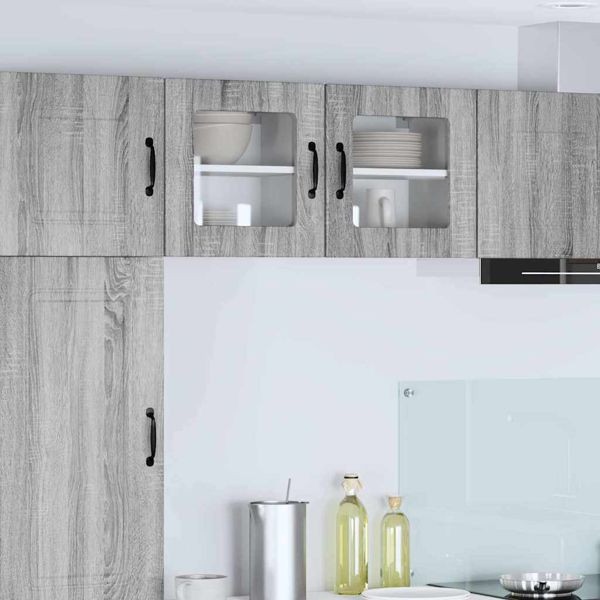 vidaXL Küchenhängeschrank 2 pcs Graues Sonoma 40 x 31 x 40 cm, 884847
