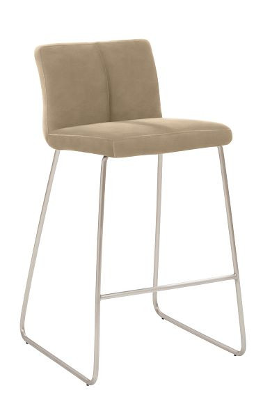 Mayer Sitzmöbel Tresenhocker Kufengestell Edelstahl, schlamm, 1178_K4_26476