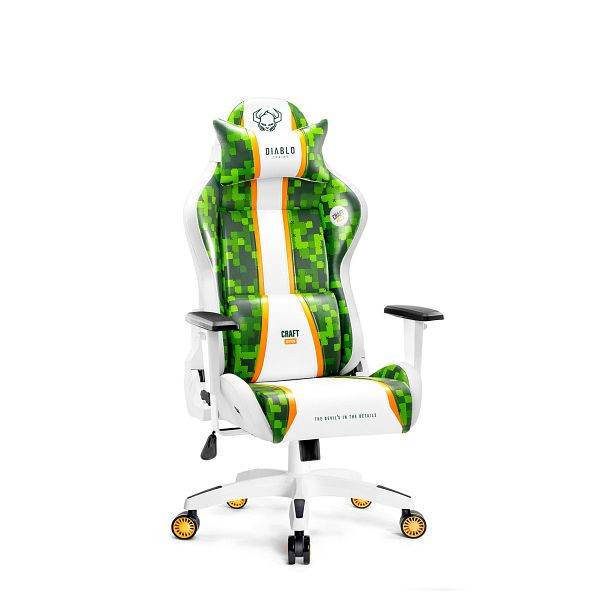 Diablo Chairs Gaming Stuhl Diablo X-One 2.0 klein, Weiß-Grün, 1738