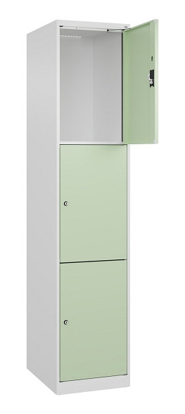 C+P Schließfachschrank Evolo PLUS, 3 Fächer, 1850x400x500mm, 9016/6019, 049000-123 S10019