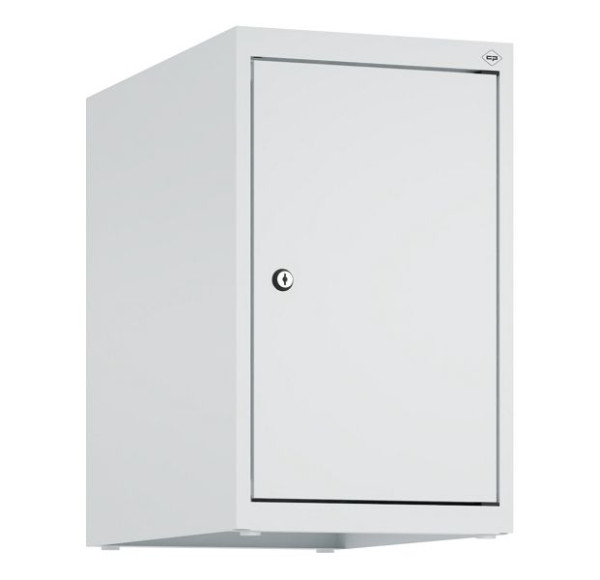 C+P Schrankaufsatz Classic PLUS, Aufsatzschrank, 7035/7035, Zylinderschloss, 500x300x500mm, 1 Abteil, 080090-10 S10024