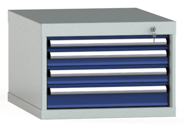 KLW Schubladenschrank 400 x 572 x 750 mm H x B x T, Einbaumaß: 300 mm, Einteilung: 27x36 Einheiten, EA / 100 kg, SEB0400-04EP-001