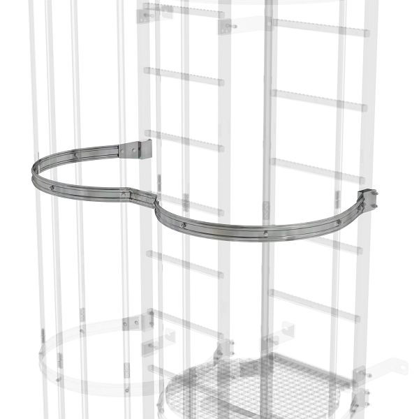 Munk Günzburger Steigtechnik Rückenschutzbügel versetzte Ausführung Stahl verzinkt, 063963