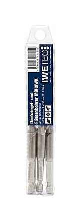 Iwetec Dachziegel- und Fliesenbohrer MOHAWK, 8 mm, VE: 5 Stück, 74979308150