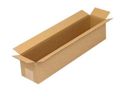 TransPak Wellpapp-Faltkarton 1-wellig, Innenmaß 500 x 100 x 100 mm, Qualität 1.20B, VE: 25 Stück, 299295