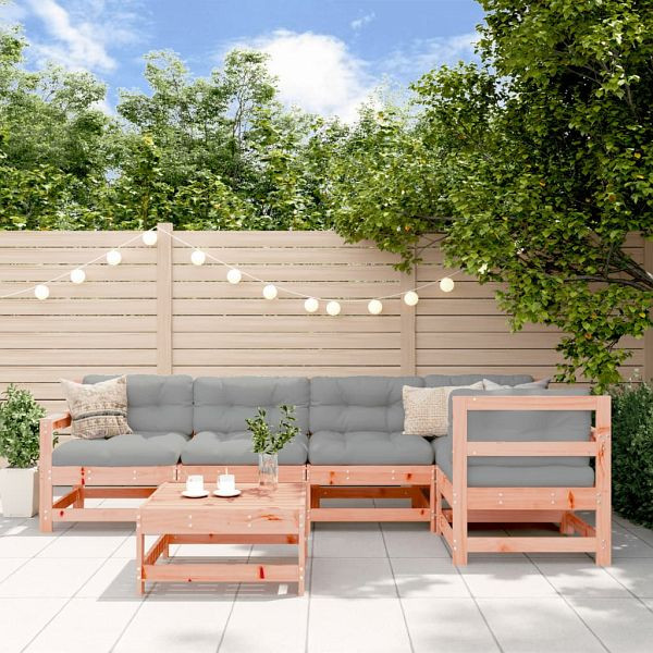 vidaXL 6-teilig Garten-Lounge-Set Massivholz Douglasie, 3186464