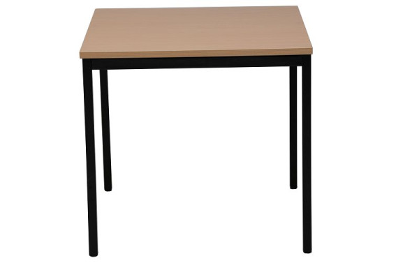 Gürkan Tisch, 80 x 80 x 75 cm, Schwarz, Buche, Mehrzwecktisch, Quadrat, MTB.S.88, 101452