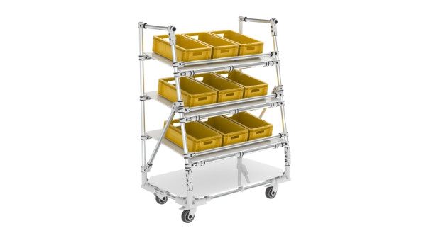 TRILOGIQ Dynamischer Picking-Trolley mit 4 Ebenen, 21350-03