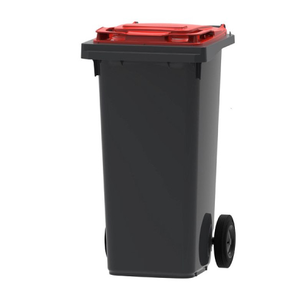 STEIN HGS Mini Container, grau, rot, 120 Liter, 83719.0007