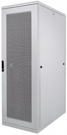 INTELLINET 19" Serverschrank, 42 HE, 2033 (H) x 800 (B) x 1000 (T) mm, Schutzklasse IP20, Flatpack, grau, 713238