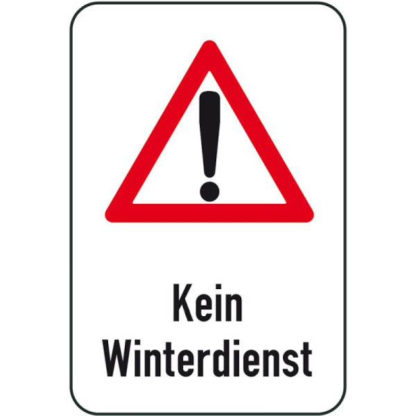 Stein HGS Winterschild/Verkehrszeichen Kein Winterdienst, 500x750mm, 14720