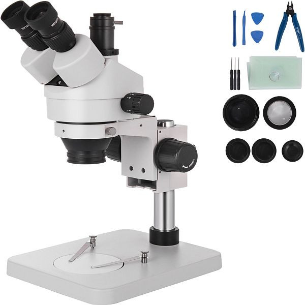 VEVOR 3.5X-90X Trinokulares Stereomikroskop mit Säulenständer, SMXWJ3.5X-90XTS01V0